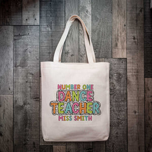 Number One Dance Teacher Tote Bag