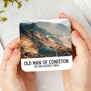 Vintage Coniston Old Man Scenic Travel Coaster: Old Man of Coniston Path View