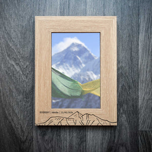Personalised Everest/Everest Base Camp Laser Engraved Frame | Summit Frame