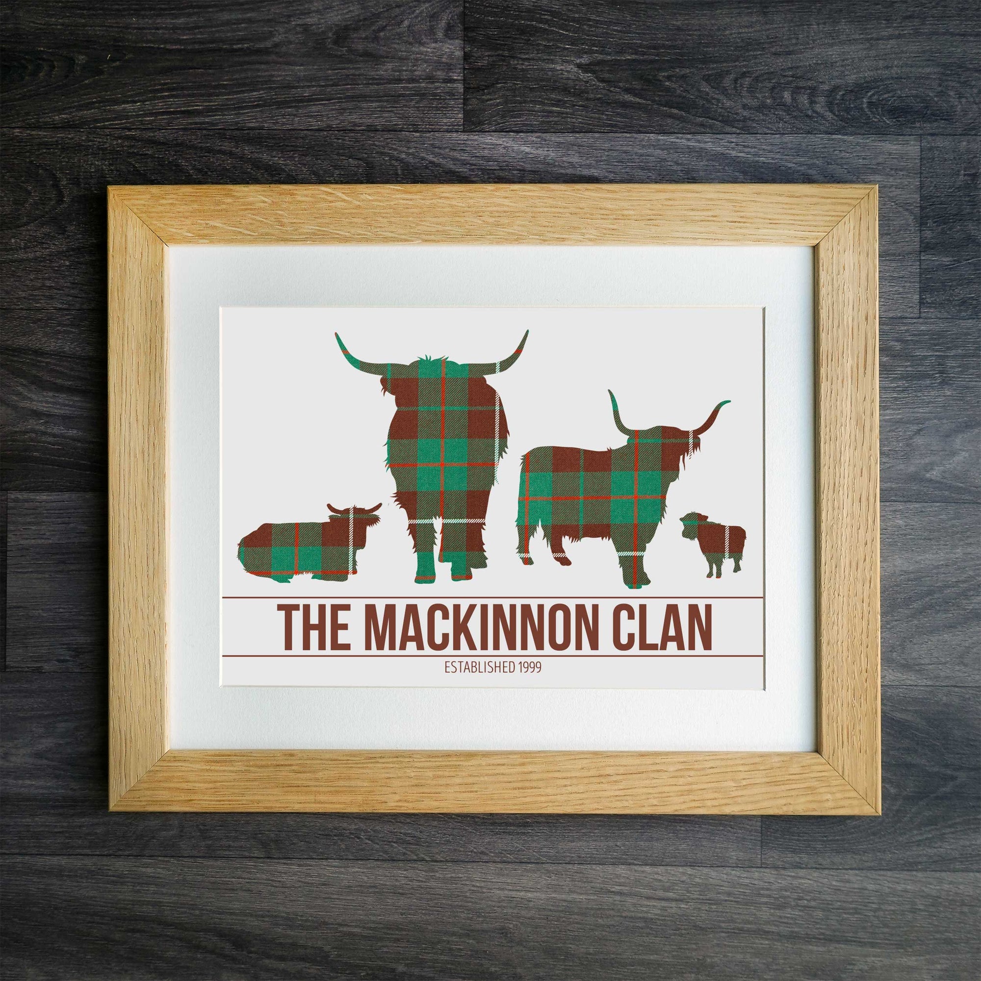 Highland Clan Geburtstagskarte Von Wee Blue Coo – Schottland Tartan Design, 17,5x12,5 Cm Auf Nachhaltigem Karton