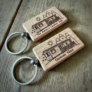 Personalised Static Caravan Key Ring – Mobile Home Key Ring