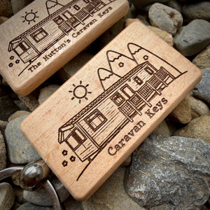 Personalised Static Caravan Key Ring – Mobile Home Key Ring