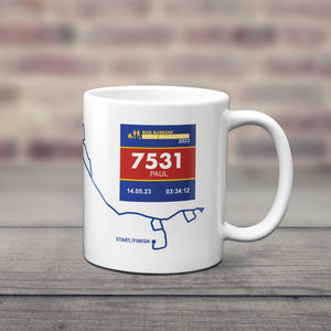 Personalised Leeds Marathon Mug 2023