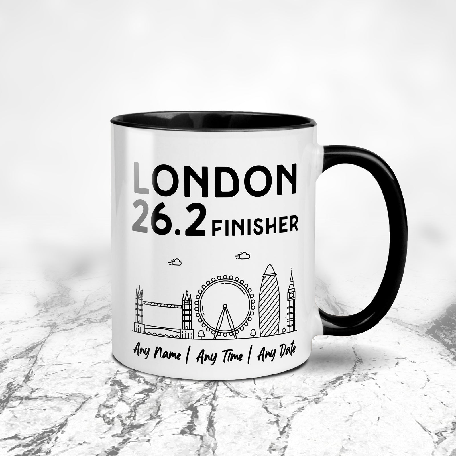 Personalised London 26.2 Finishers Mug | Premium Marathon Mug