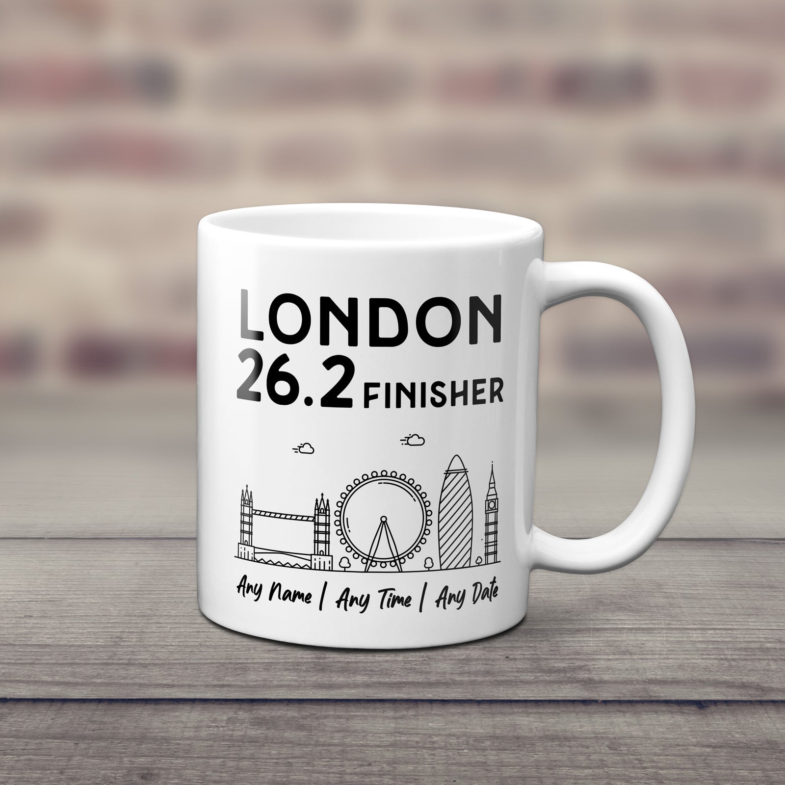 Personalised London 26.2 Finishers Mug | Premium Marathon Mug