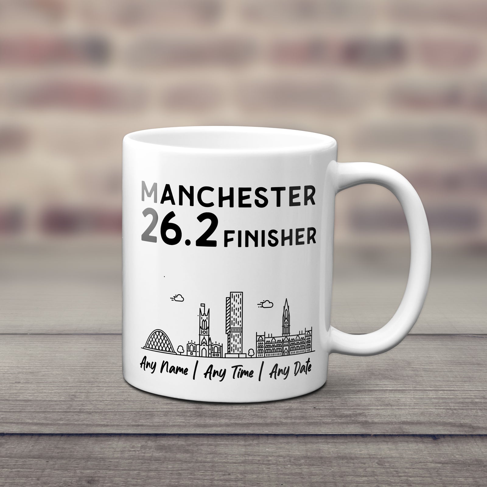 Personalised Manchester 26.2 Finishers Mug | Premium Marathon Mug