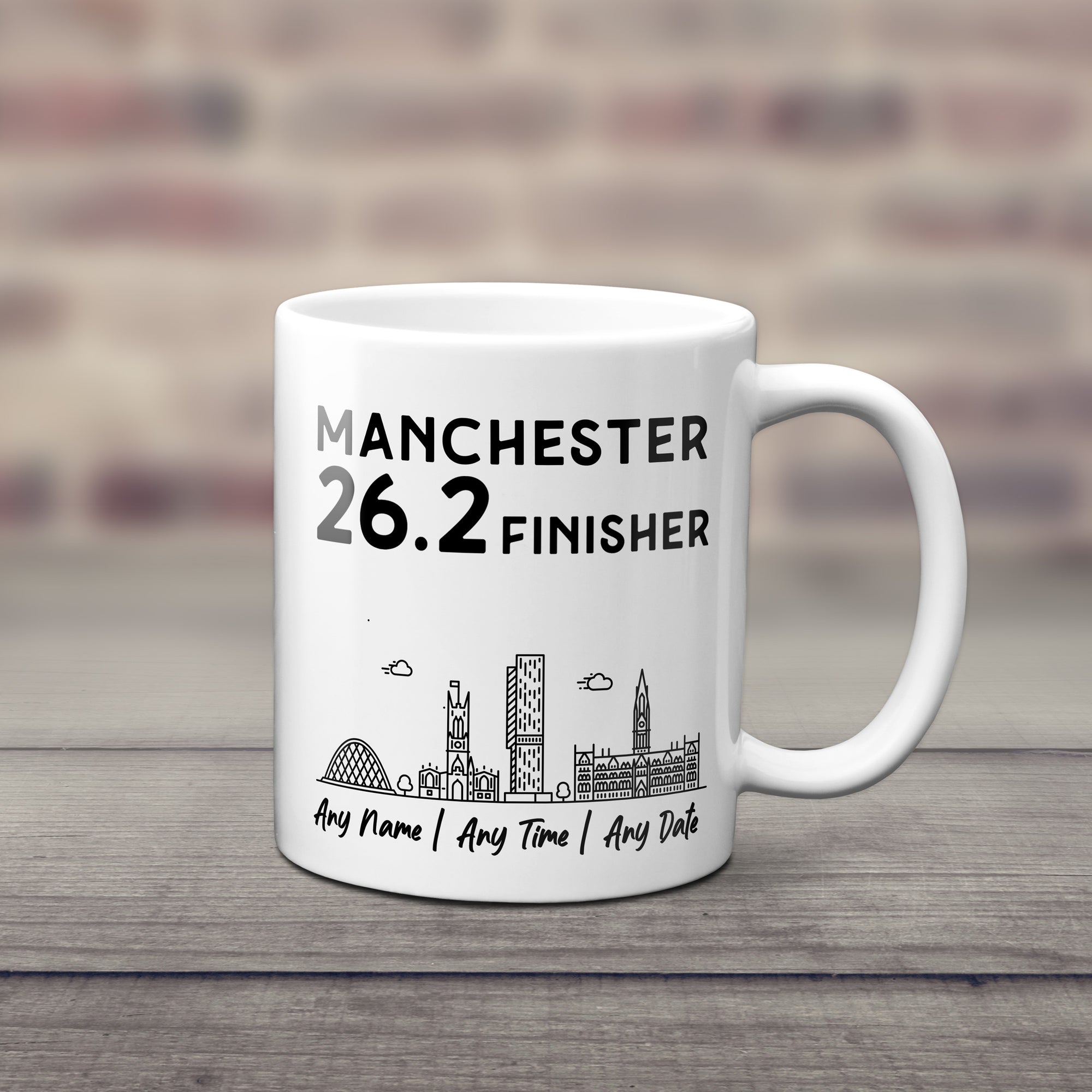 Personalised Manchester 26.2 Finishers Mug | Premium Marathon Mug
