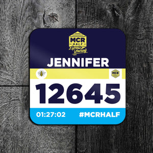 Manchester Half Marathon Personalised Finisher's Coaster 2023