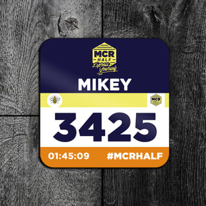 Manchester Half Marathon Personalised Finisher's Coaster