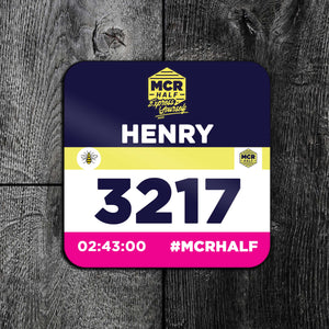 Manchester Half Marathon Personalised Finisher's Coaster