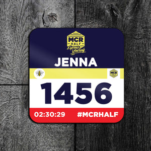 Manchester Half Marathon Personalised Finisher's Coaster