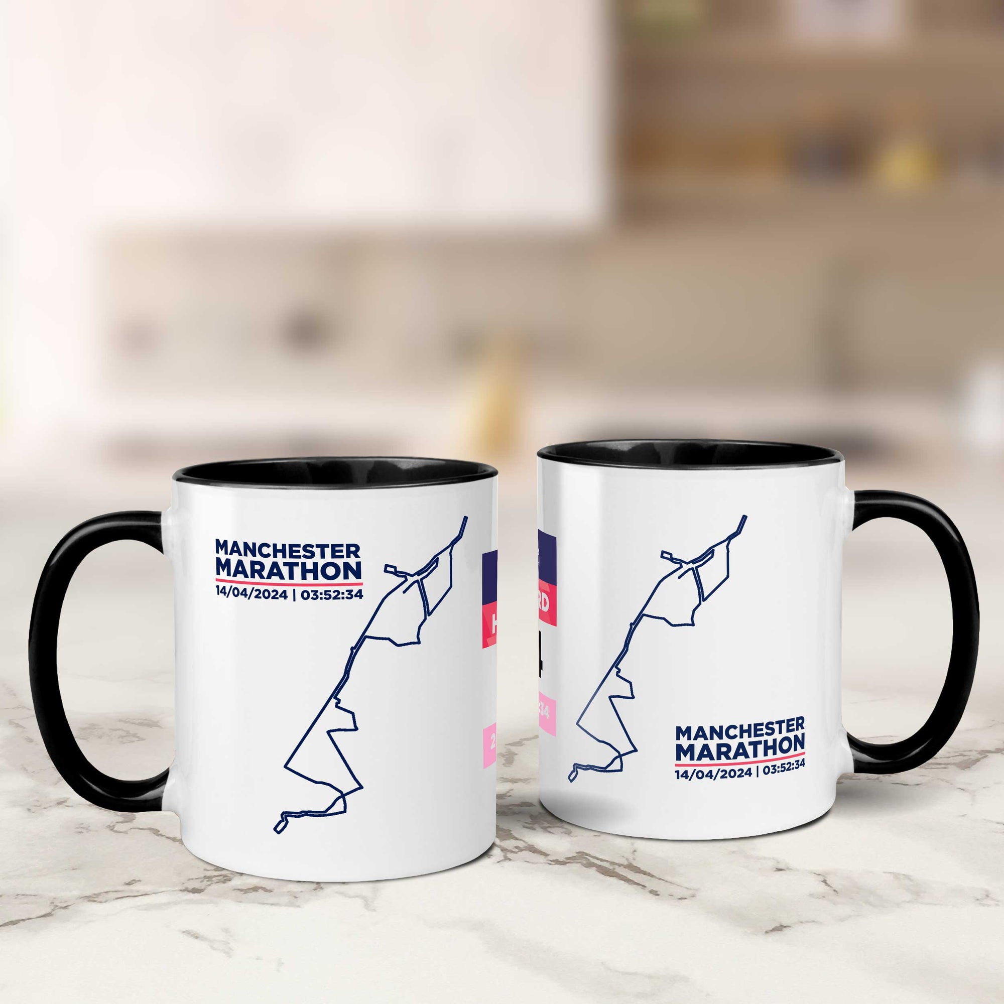 Personalised Manchester Marathon Mugs 2024