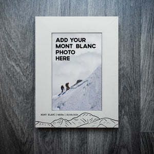 Personalised Mont Blanc Laser Engraved Frame | Summit Frame