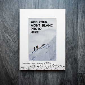 Personalised Mont Blanc Laser Engraved Frame | Summit Frame