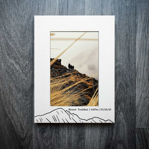 Personalised Mount Troubal  Laser Engraved Frame | Summit Frame