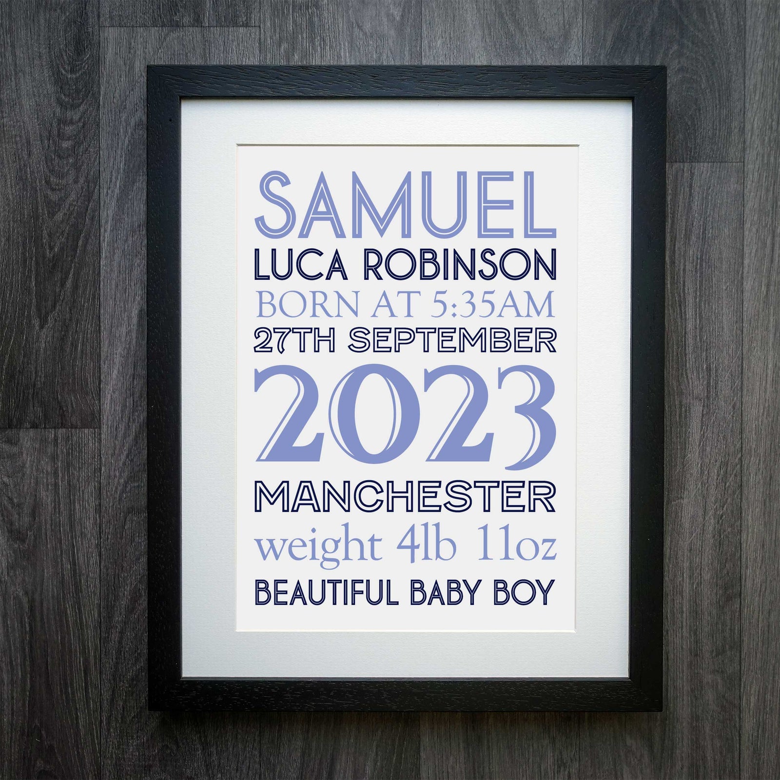The Original Personalised Birth Print: Our Best-Selling Keepsake Since 2011