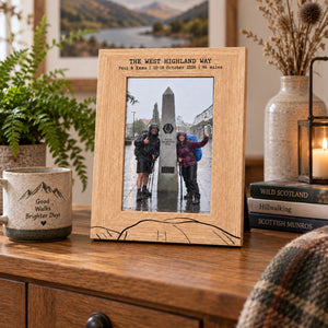 Personalised West Highland Way Laser Engraved Frame | 3 Frame Options