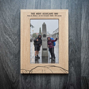 Personalised West Highland Way Laser Engraved Frame | 3 Frame Options