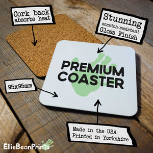 "Personalised Grunpy Running Coaster: The Perfect Term for a Running-Deprived Mood"
