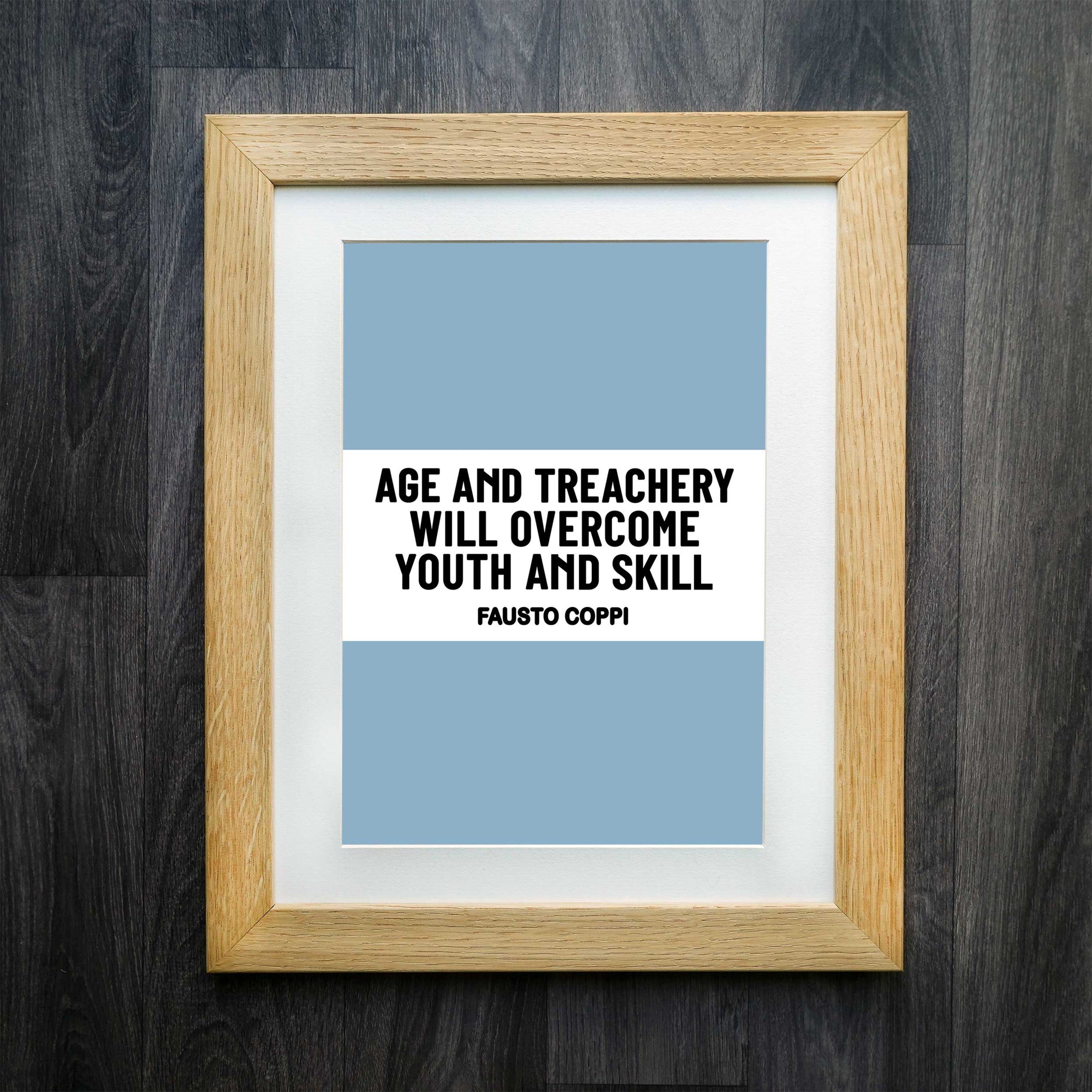 Fausto Coppi Classic Race Edition Inspirational Cycling Print