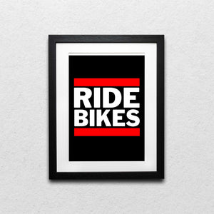 Ride Bikes DMC Style Cycling Print - Perfect Cycling Enthusiast Gift