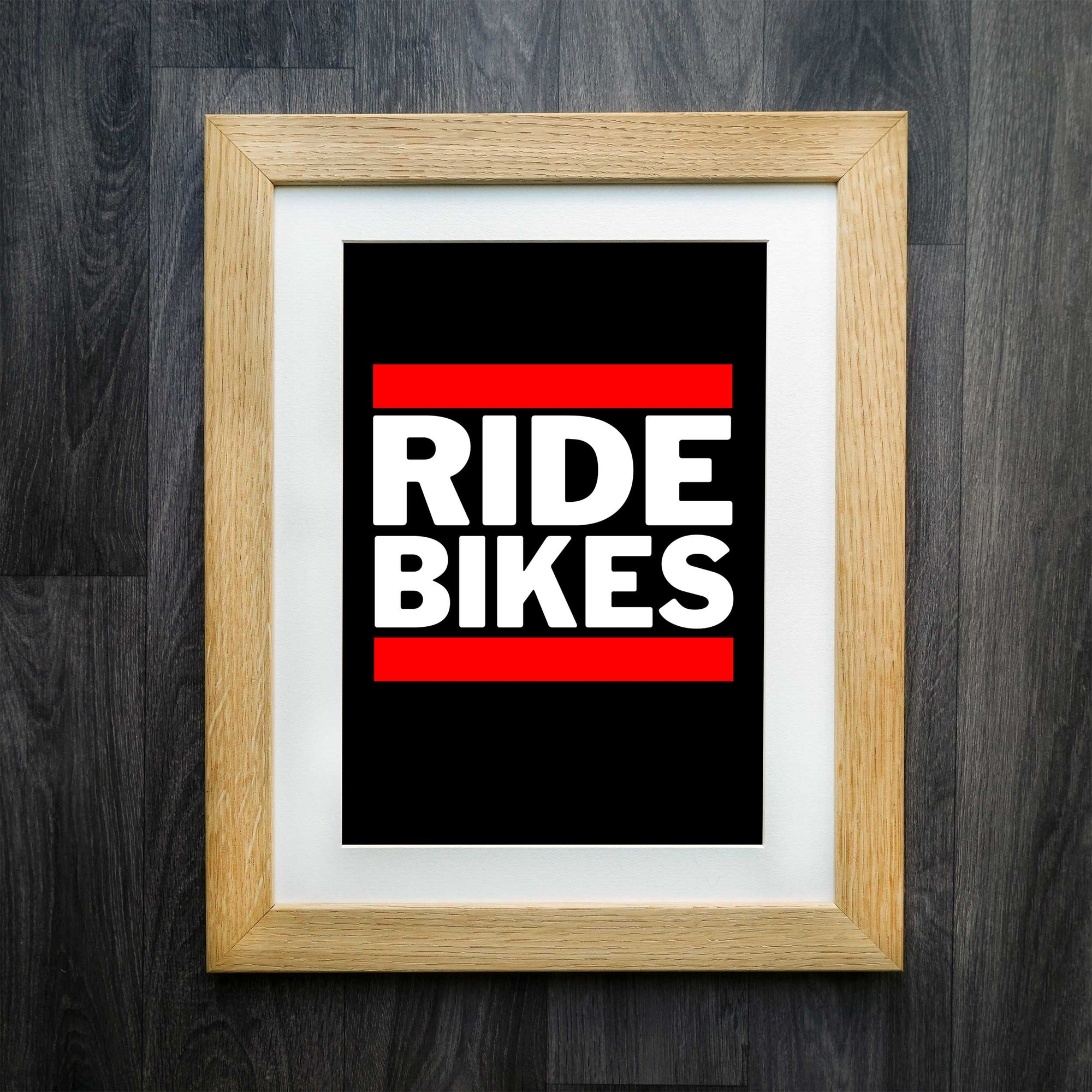 Ride Bikes DMC Style Cycling Print - Perfect Cycling Enthusiast Gift
