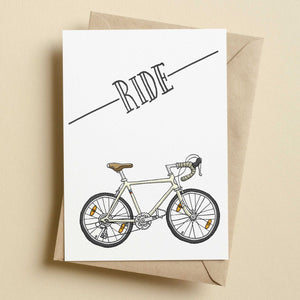 Ride Road Bike Cycling Card