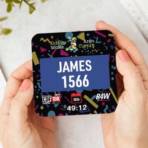 Official Cardiff 10K Personalised Race Bib Coasters