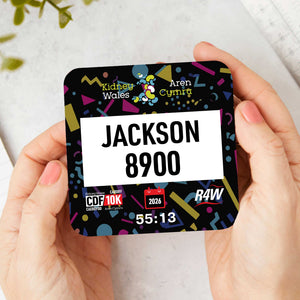 Official Cardiff 10K Personalised Race Bib Coasters