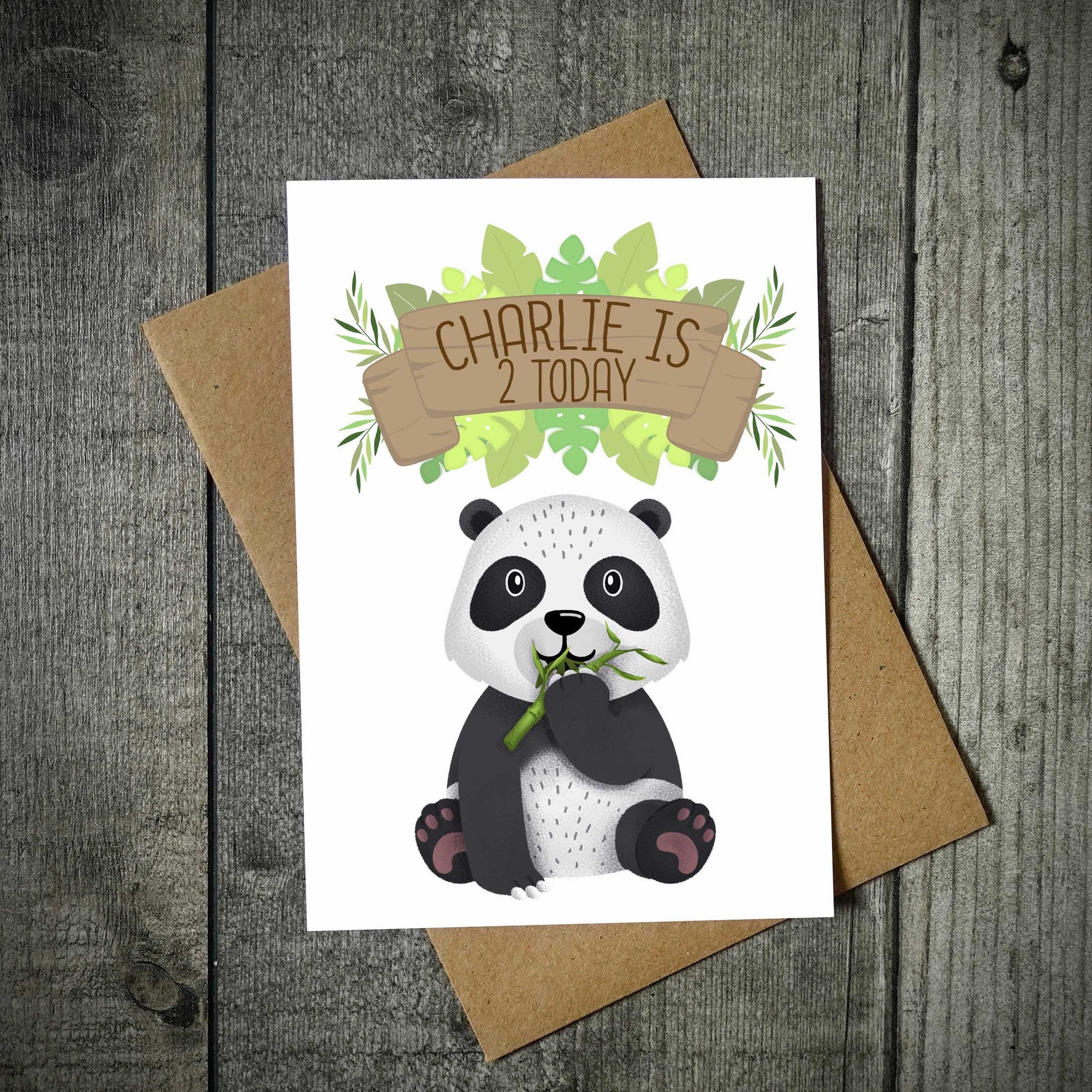 Safari Animals Personalised Birthday Card - Choose Your Animal