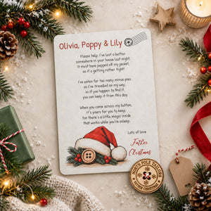 Santa's Lost Button and Personalised Postcard