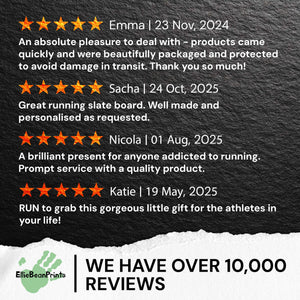 Park Run Milestone Personalised Slate Chalkboard Tracker