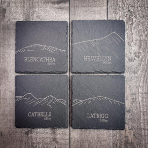 Slate Summit Coasters | The Lake District Peaks | Wainwright Coasters | 17 To Choose From