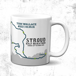 Official Stroud Half Marathon Personalised Route Mug