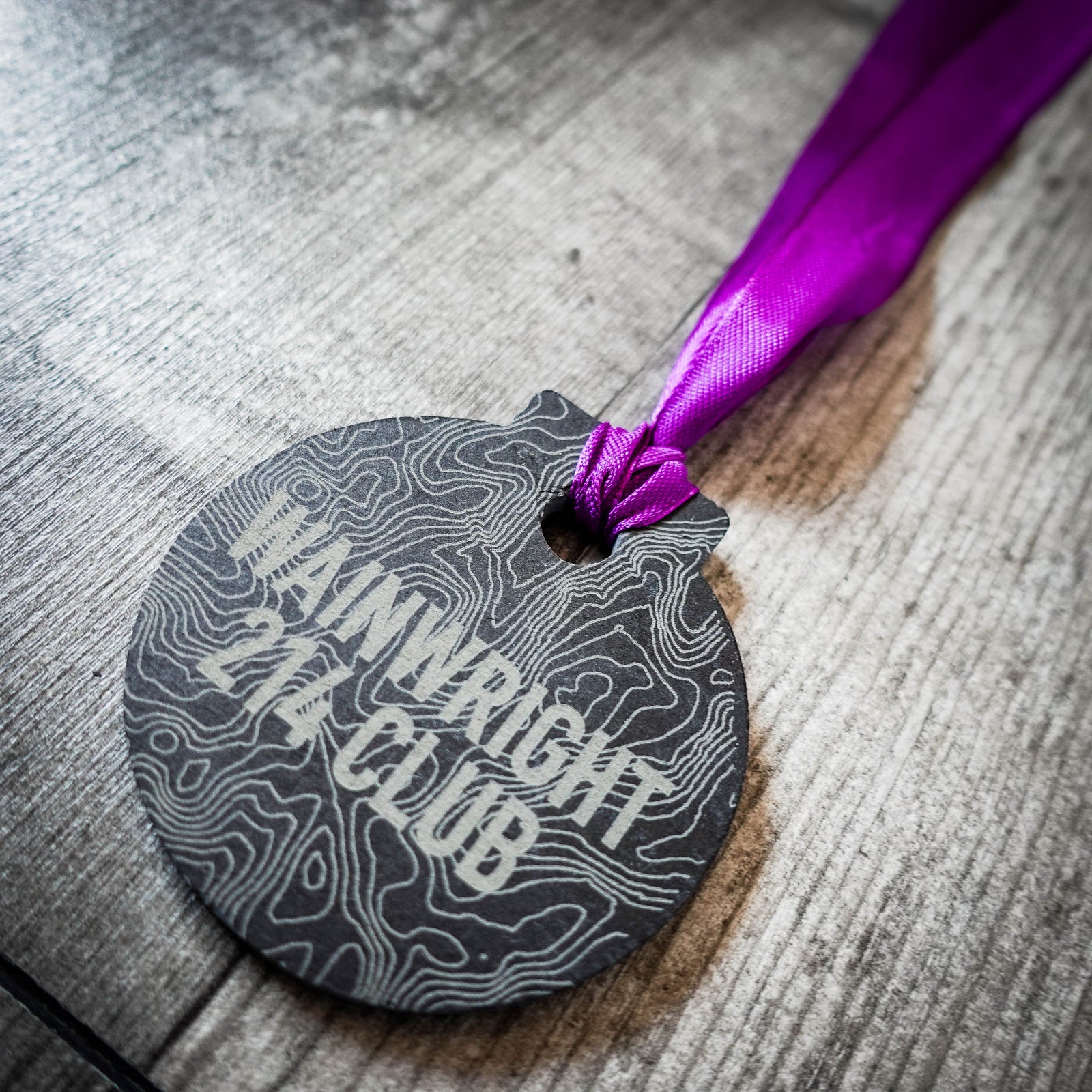 Wainwright 214 Laser Engraved Slate Medal – 214 Club Slate Medal