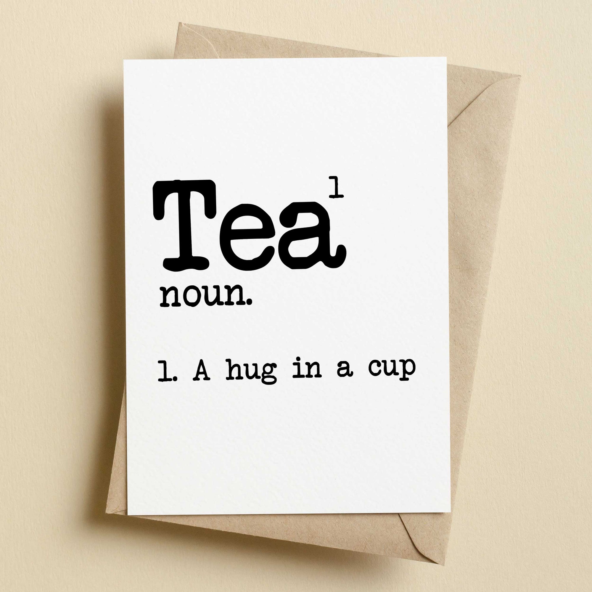 Tea Dictionary Greetings Card