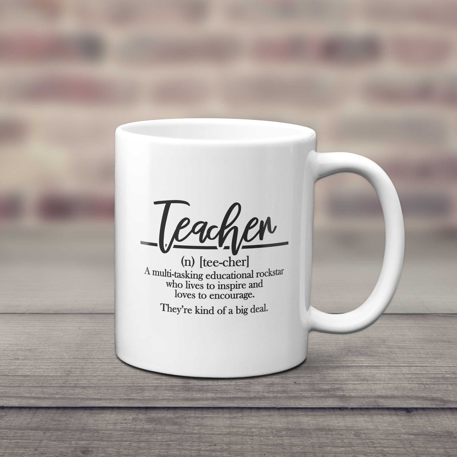 Humorous Dictionary-Style Teacher Mug