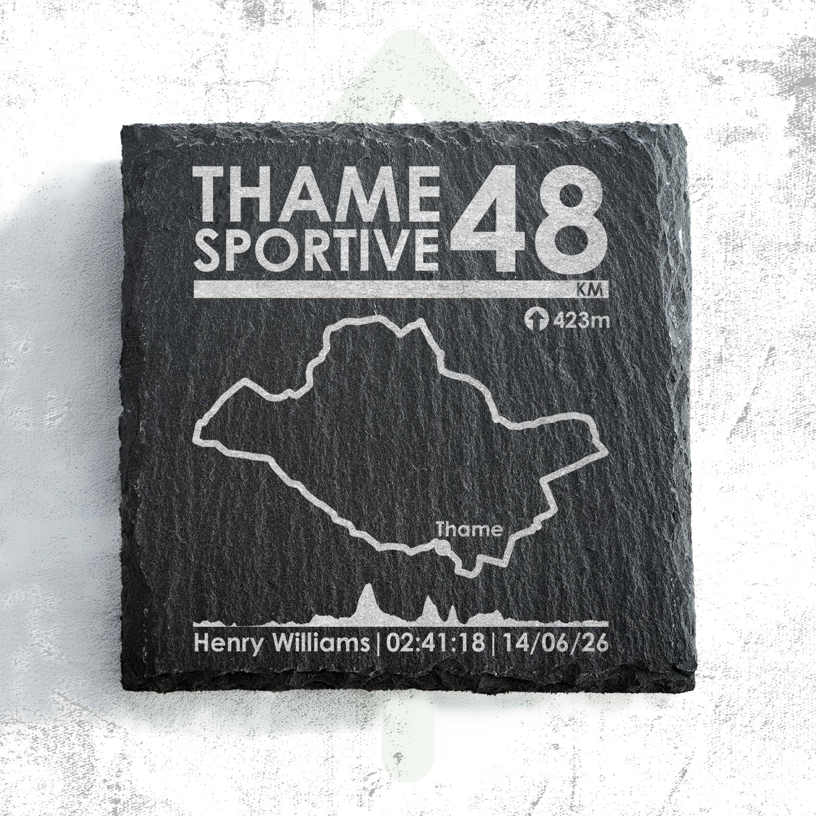 Thame Official  Sportive Personalised Slate Coaster