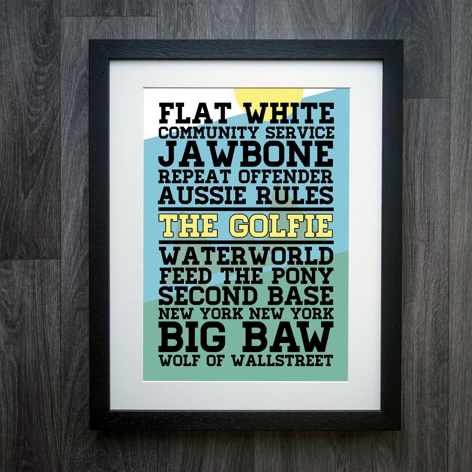 Mountain Bike Trail Print - The Golfie Edition