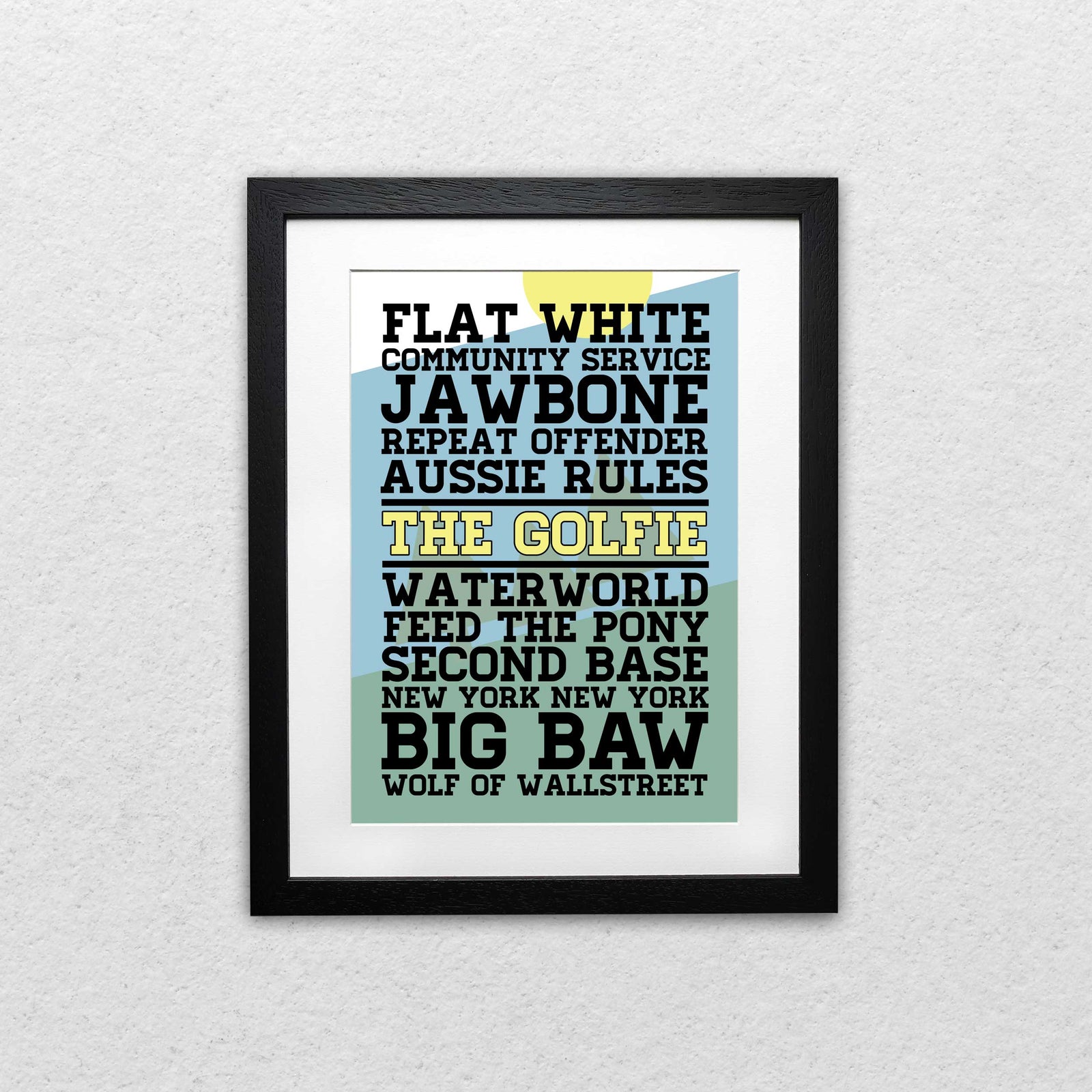 Mountain Bike Trail Print - The Golfie Edition