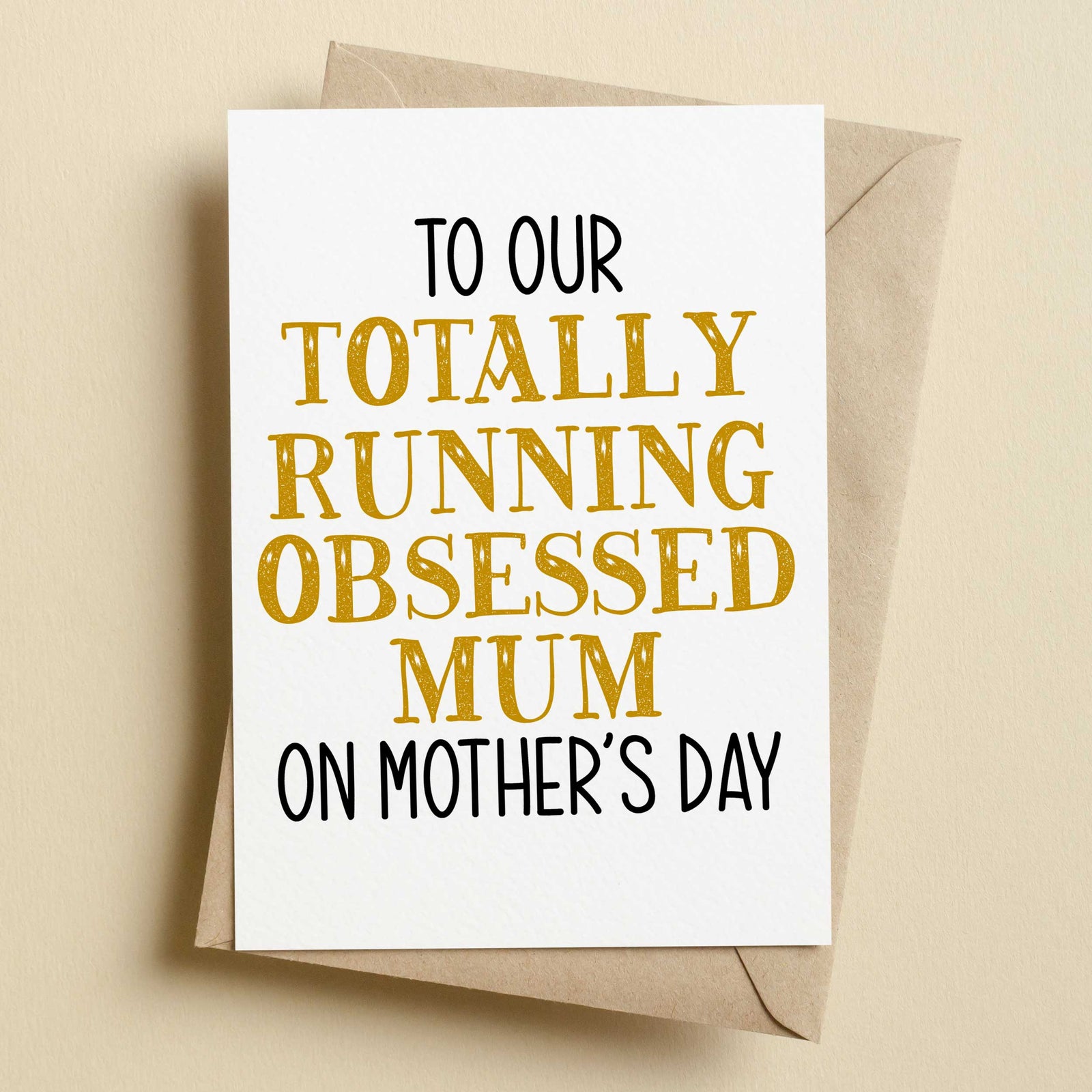 Totally Obsessed Running Mum Running Mother's Day Card