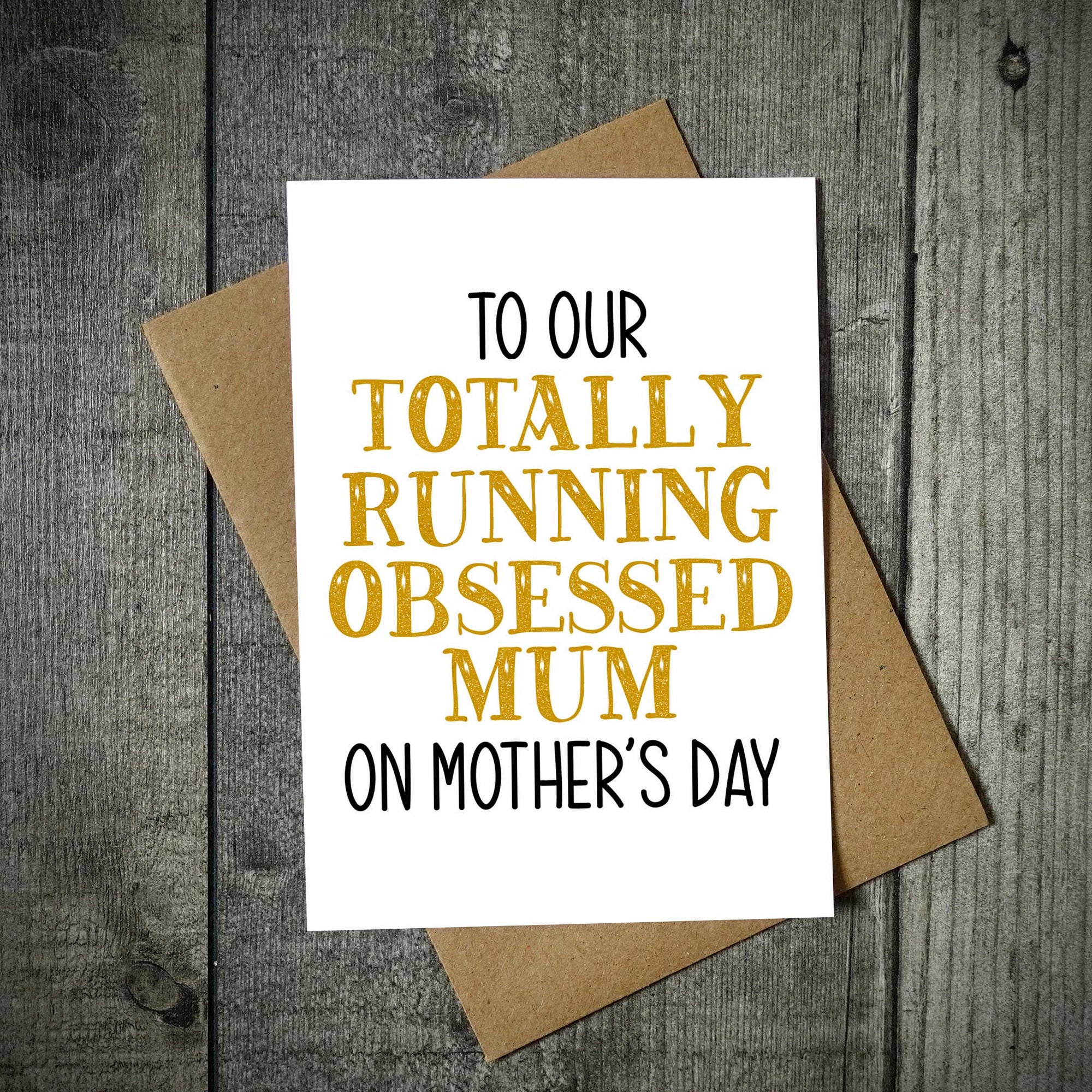 Totally Obsessed Running Mum Running Mother's Day Card