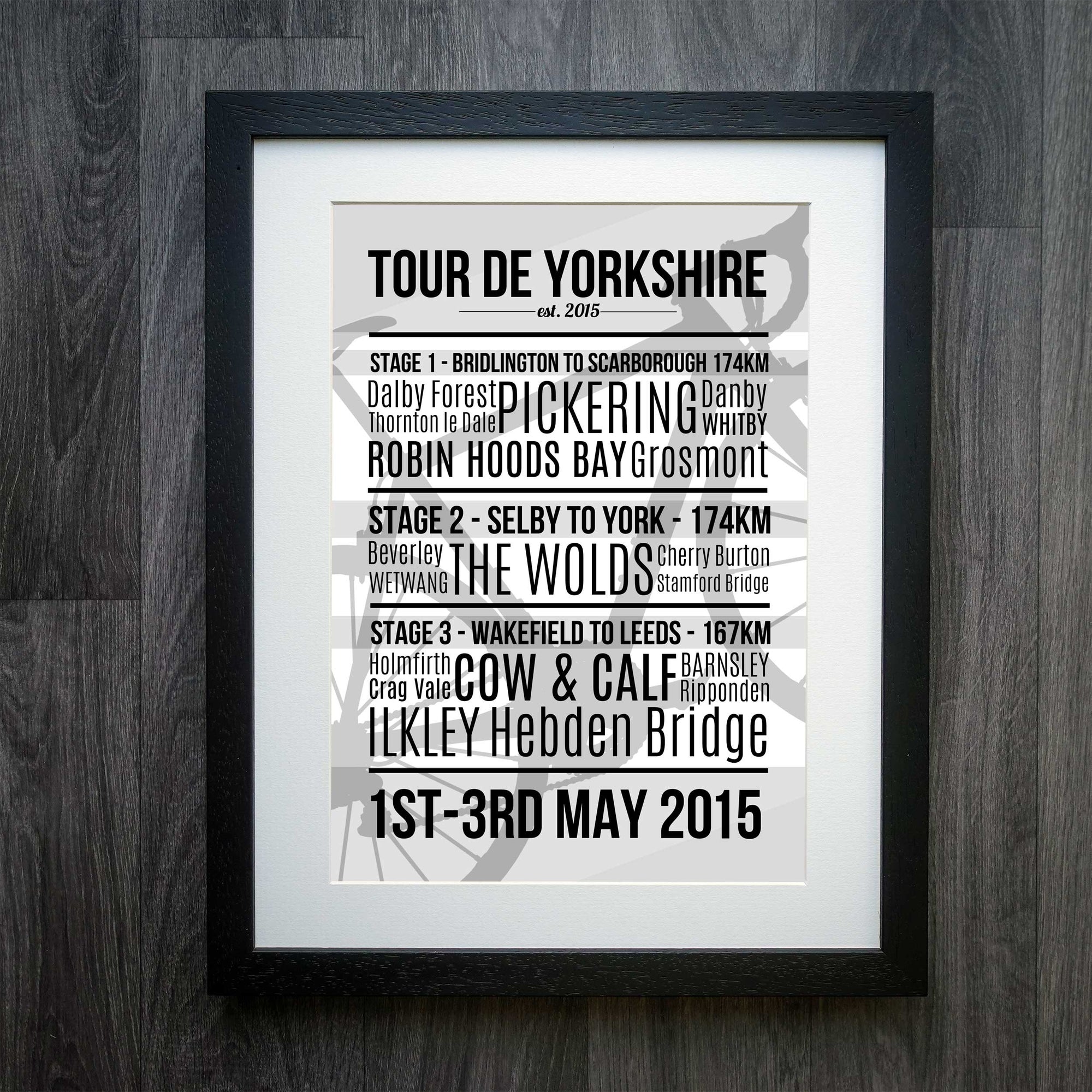 Tour De Yorkshire 2015 Print - Commemorate the Historic Cycling Event
