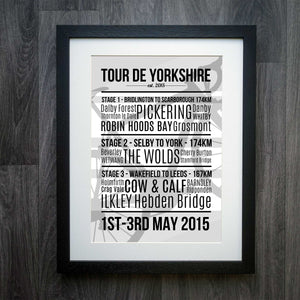Tour De Yorkshire 2015 Print - Commemorate the Historic Cycling Event