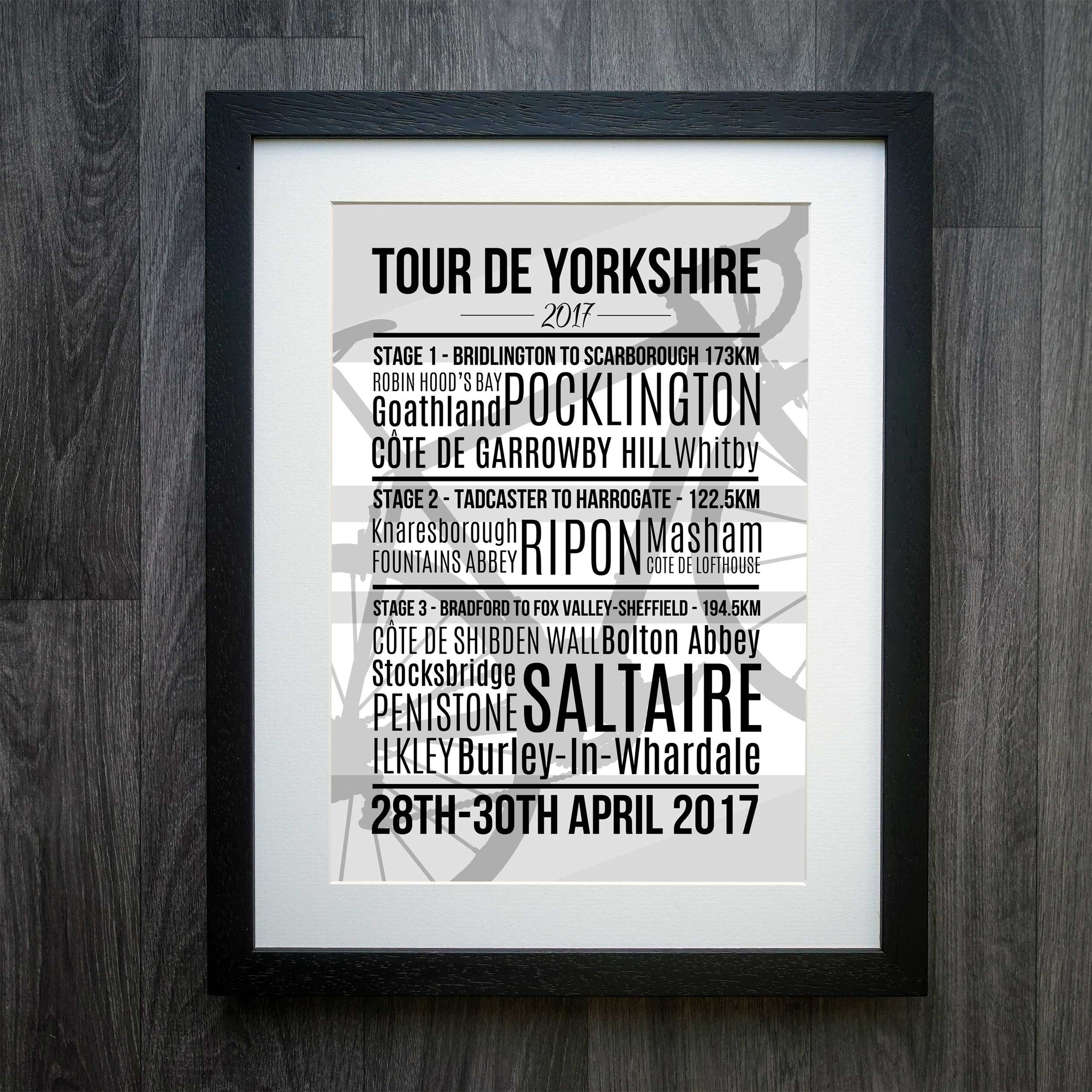 Tour De Yorkshire 2017 Cycling Print