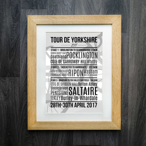 Tour De Yorkshire 2017 Cycling Print