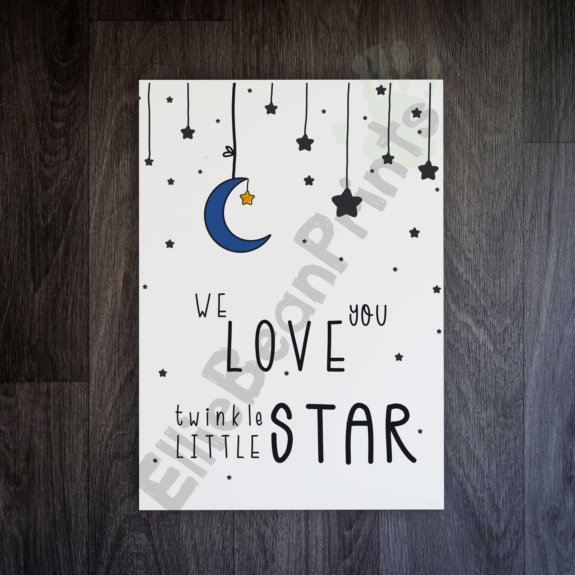 Twinkle Little Star Nursery Print