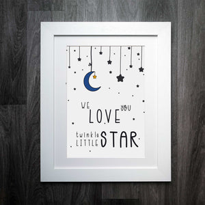 Twinkle Little Star Nursery Print