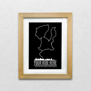 Upload Your Ride - Custom GPS and Strava Route Art Prints