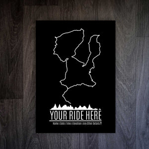 Upload Your Ride - Custom GPS and Strava Route Art Prints